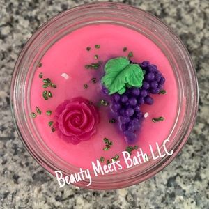 Handmade soy wax themed candle 1lb Always Time For Wine